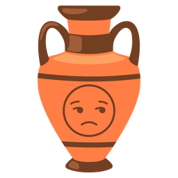 unamused face and amphora