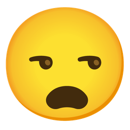 unamused face and anguished face