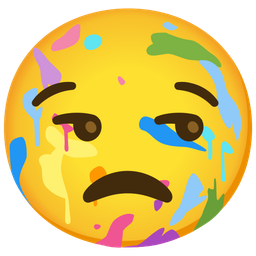 unamused face and artist palette