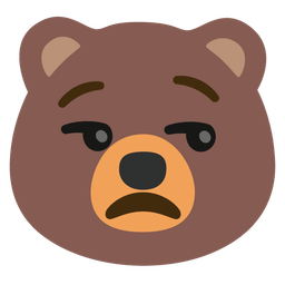 unamused face and bear