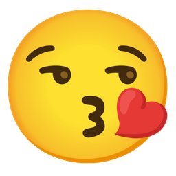 Unamused face and Face blowing a kiss