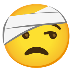 unamused face and face with head-bandage