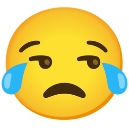 Unamused face and Face with tears of joy