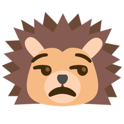 unamused face and hedgehog