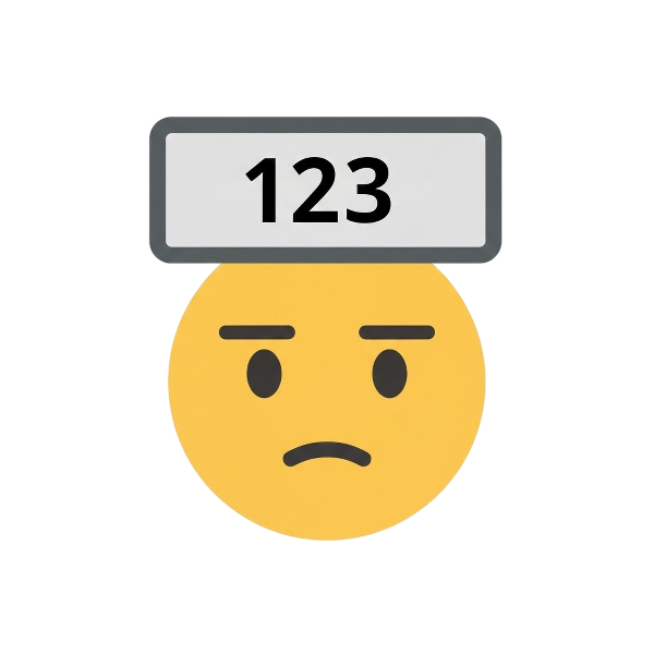 Unamused face and Input numbers