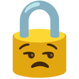 unamused face and locked