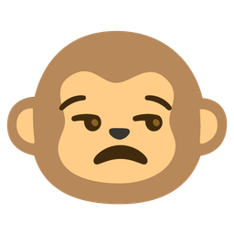 unamused face and monkey face