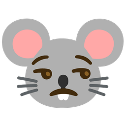 unamused face and mouse face