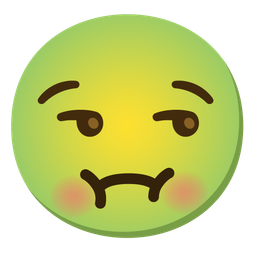 unamused face and nauseated face