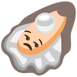 unamused face and oyster