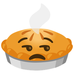 unamused face and pie