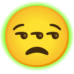 unamused face and radioactive