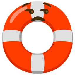 unamused face and ring buoy