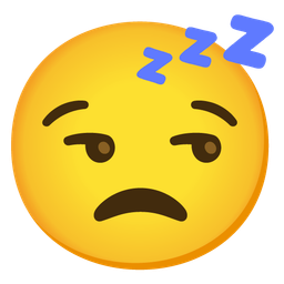 unamused face and sleeping face