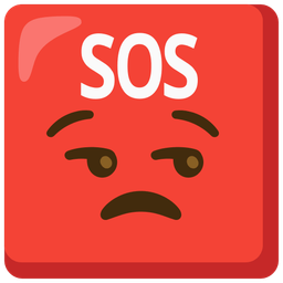 unamused face and SOS button