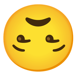 Unamused face and Upside-down face