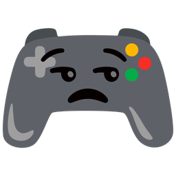 unamused face and video game