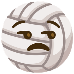 unamused face and volleyball