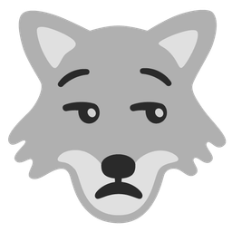 unamused face and wolf