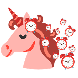 Unicorn and Alarm clock