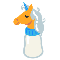 Unicorn and Baby bottle