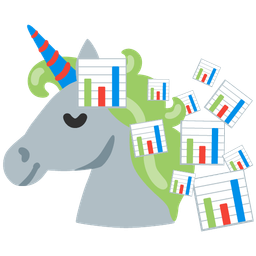 Unicorn and Bar chart