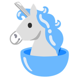 Unicorn and Bowl with spoon