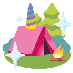 Unicorn and Camping