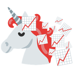 Unicorn and Chart increasing