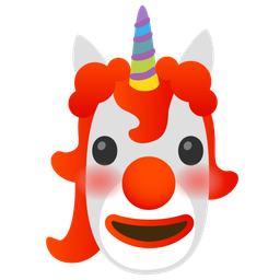Unicorn and Clown face