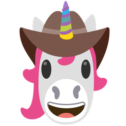 Unicorn and Cowboy hat face