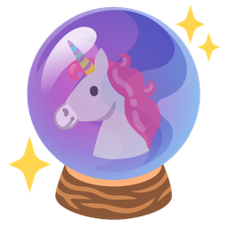 Unicorn and Crystal ball