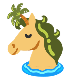 Unicorn and Desert island