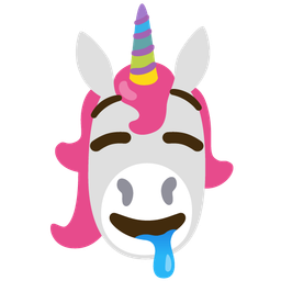 Unicorn and Drooling face