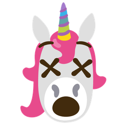 Unicorn and Face with crossed-out eyes