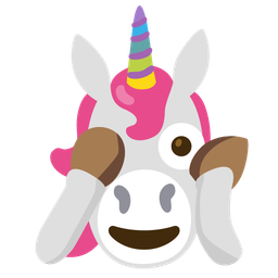 Unicorn and Face with peeking eye