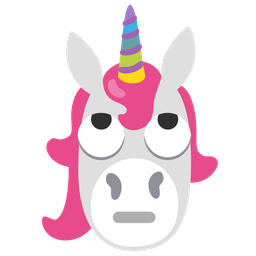 Unicorn and Face with rolling eyes