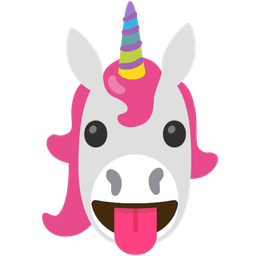 Unicorn and Face with tongue
