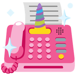 Unicorn and Fax machine