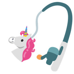 Unicorn and Fishing pole