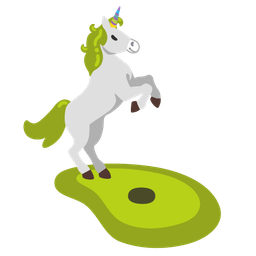 Unicorn and Flag in hole