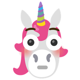 Unicorn and Flushed face