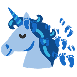 Unicorn and Footprints