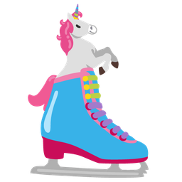Unicorn and Ice skate