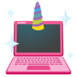 Unicorn and Laptop