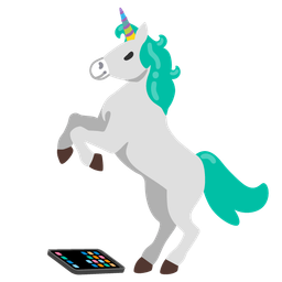 Unicorn and Mobile phone