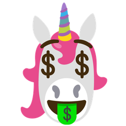 Unicorn and Money-mouth face