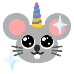 Unicorn and Mouse face