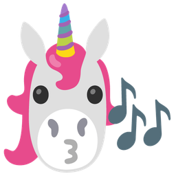 Unicorn and Musical notes