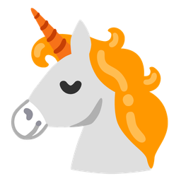 Unicorn and Orange heart